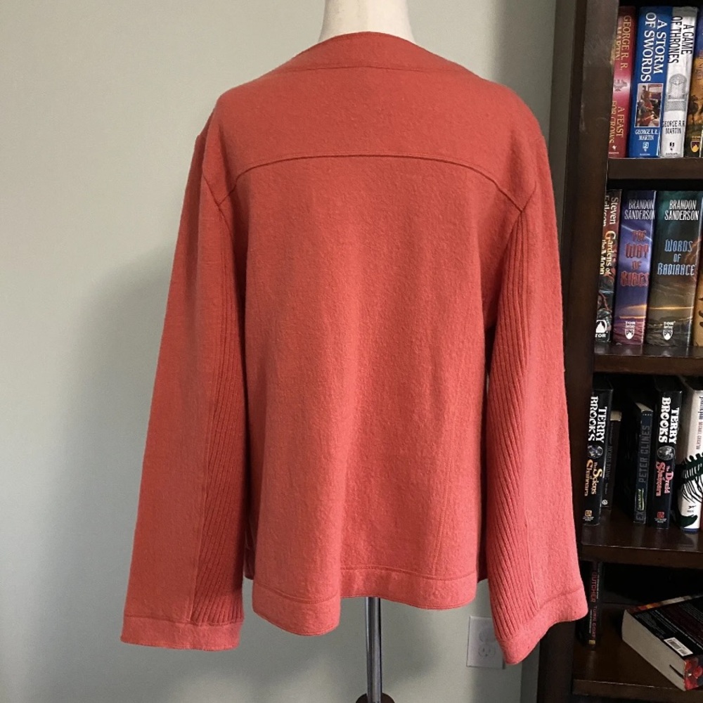 Orvis Coral Button Up Shacket Jacket Size L 100% … - image 4